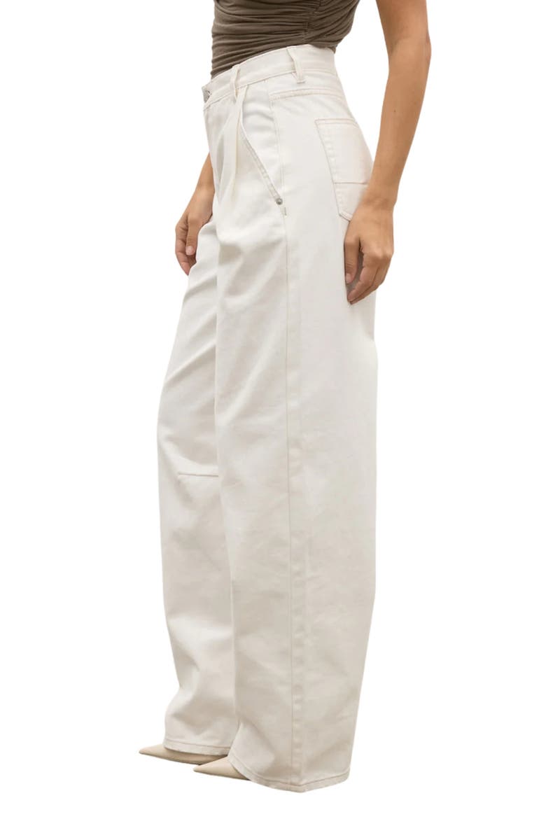Aston Boyfriend Wide Leg Jeans, Alternate, color, GEISHA WHITE