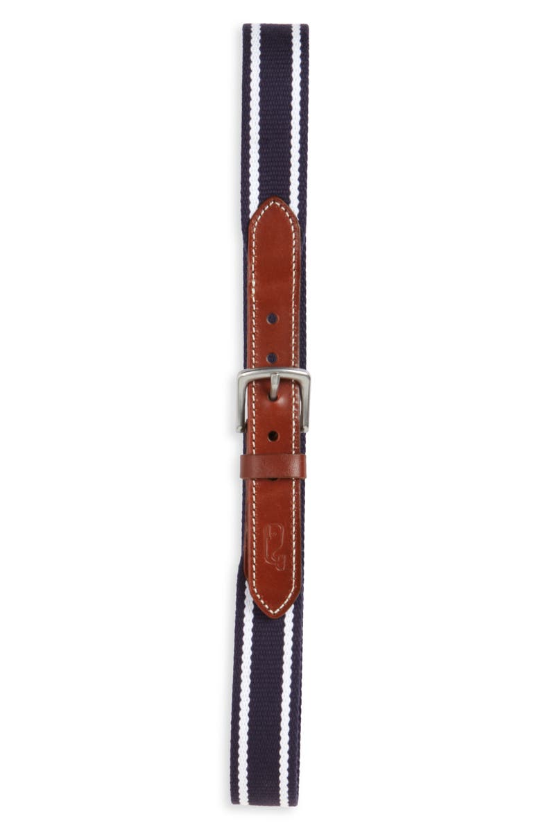 vineyard vines Kids' Sailor's Stripe Belt, Main, color, 