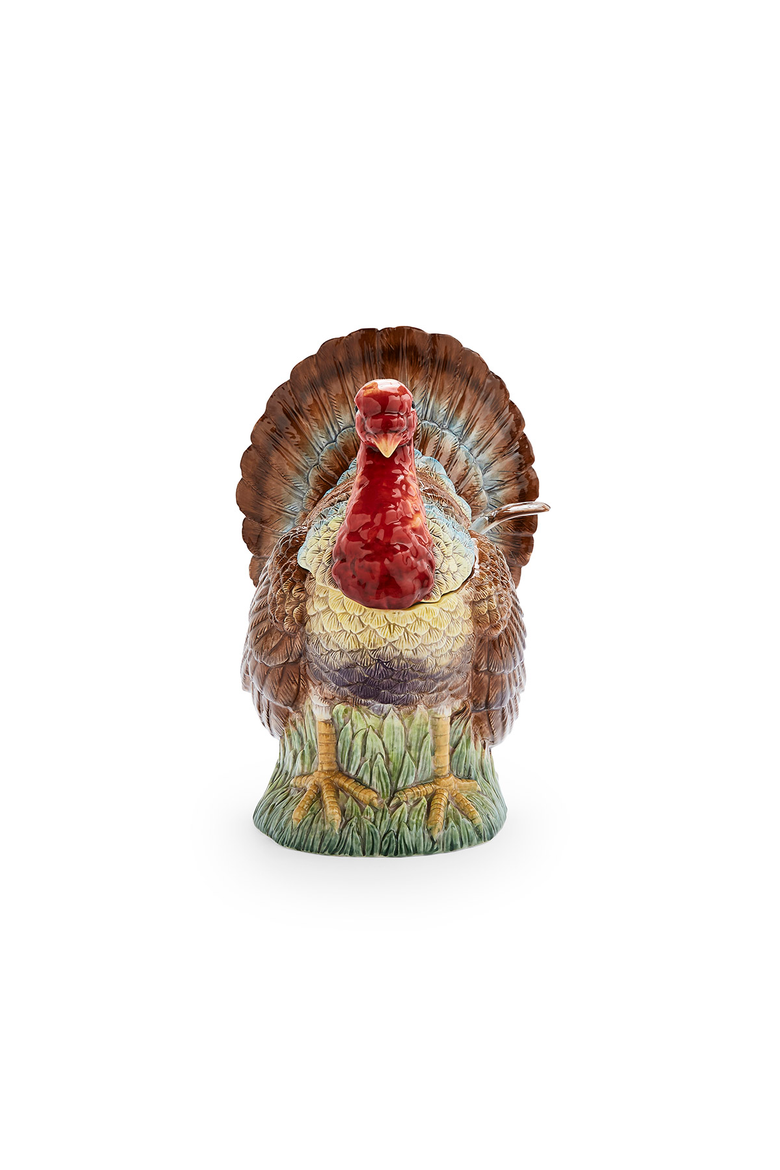 Woodland Turkey 96oz Soup Tureen, Alternate, color, Brown