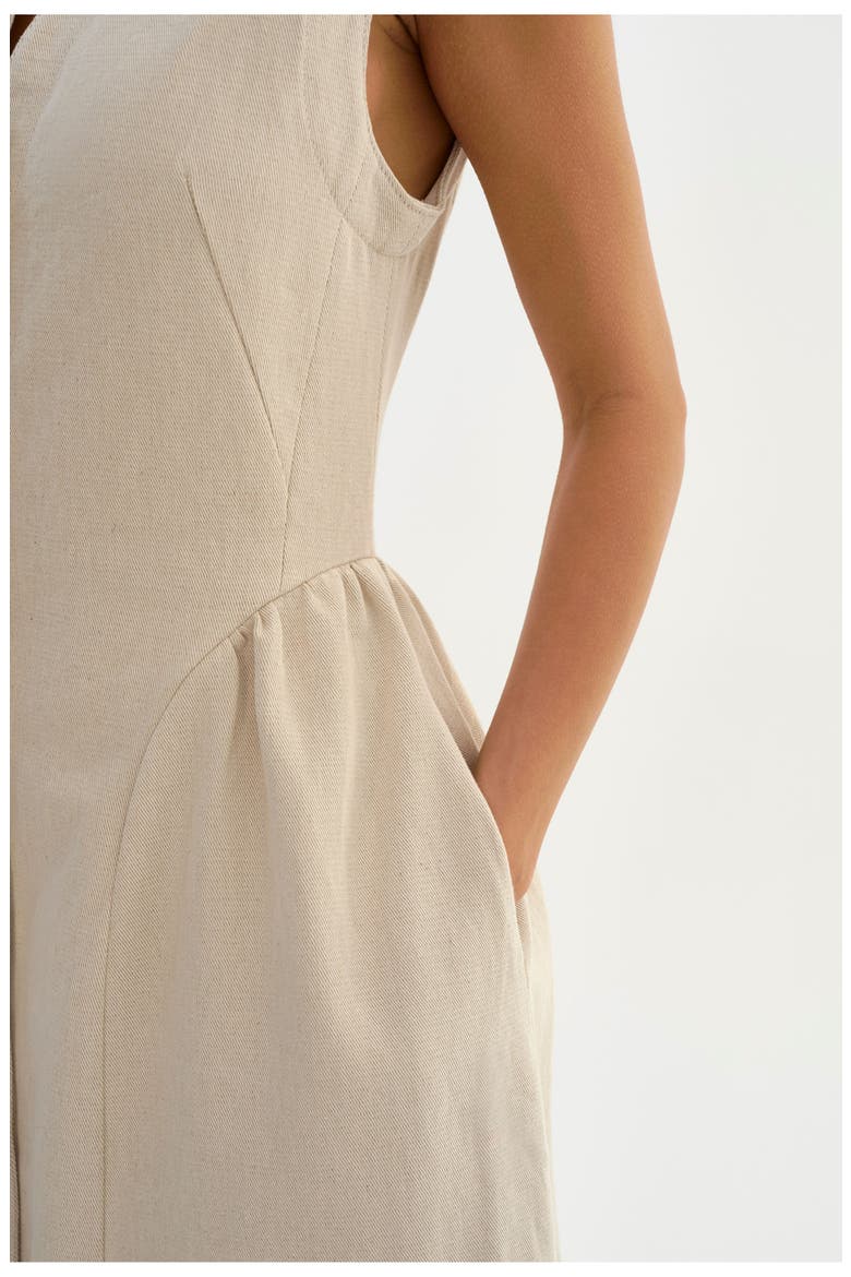 Tamika | Linen Twill Dress, Alternate, color, Natural