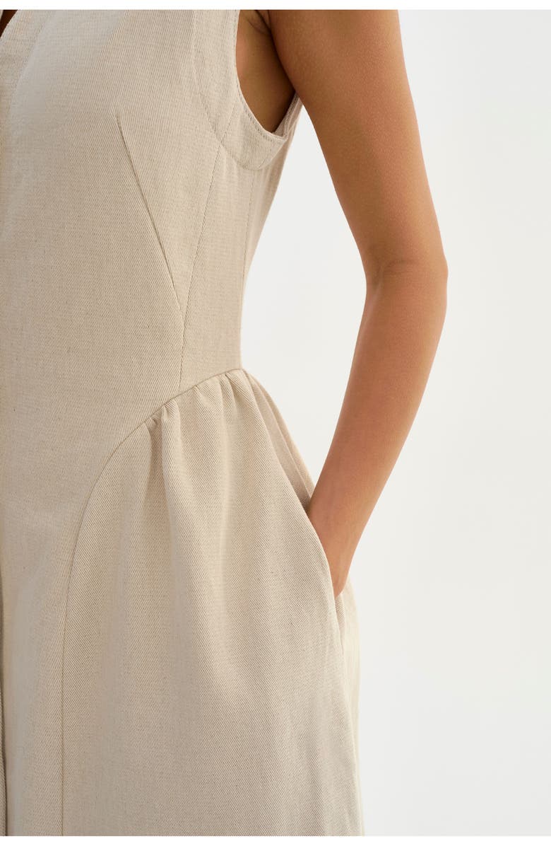 LAMARQUE Tamika | Linen Twill Dress, Alternate, color, Natural