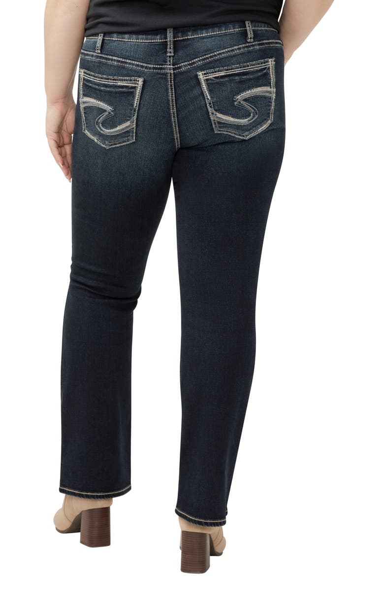 Silver Jeans Co. Suki Curvy Mid Rise Slim Bootcut Jeans, Alternate, color, Two Steppin