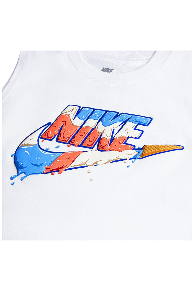 Kids' Futura Ice Cream Graphic Muscle Tee, Alternate, color, WHITE