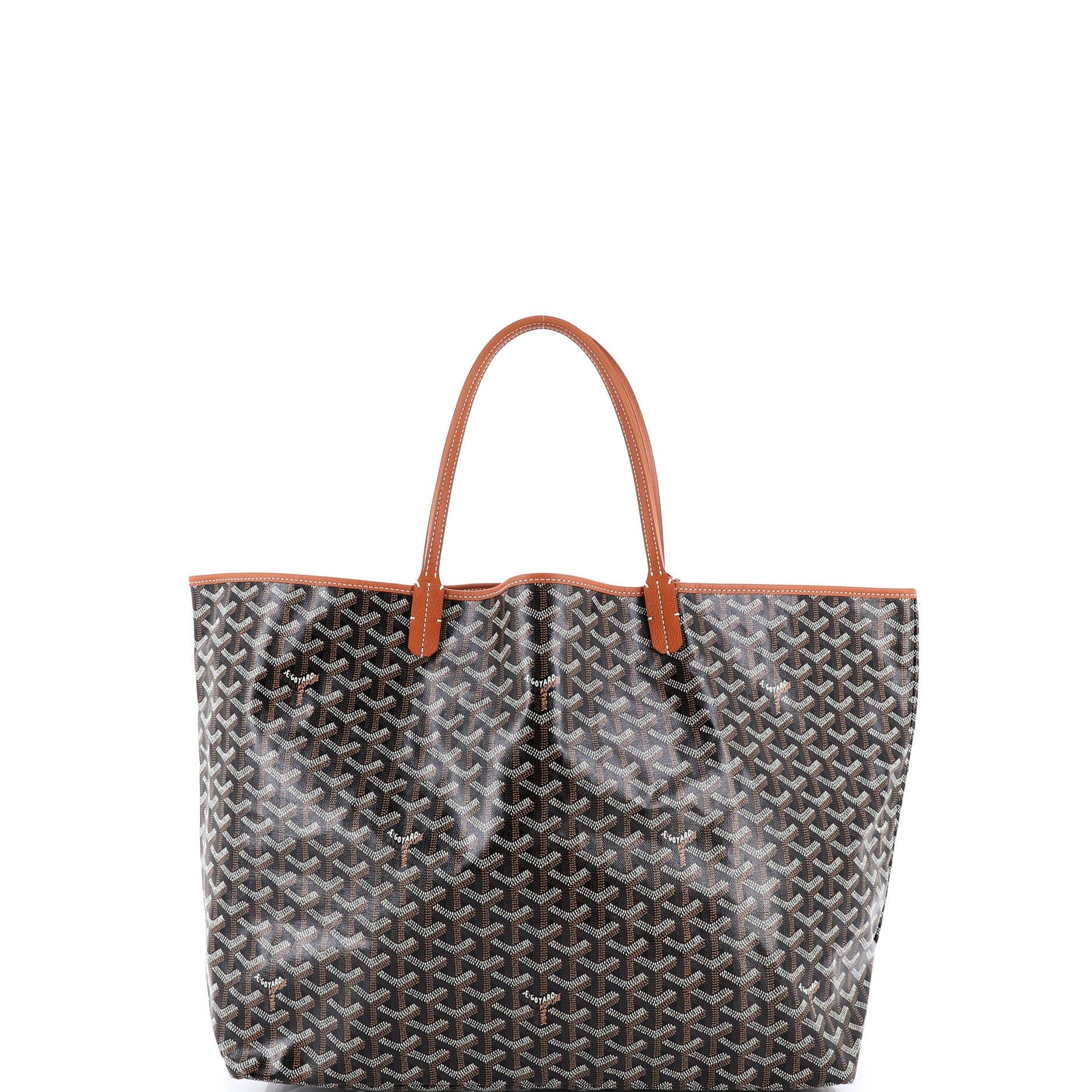 Pre-Owned Goyard Saint Louis Tote Coated Canvas GM, Alternate, color, Brown