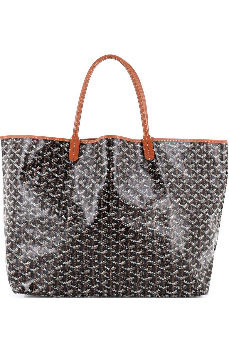 Pre-Owned Goyard Saint Louis Tote Coated Canvas GM, Alternate, color, Brown