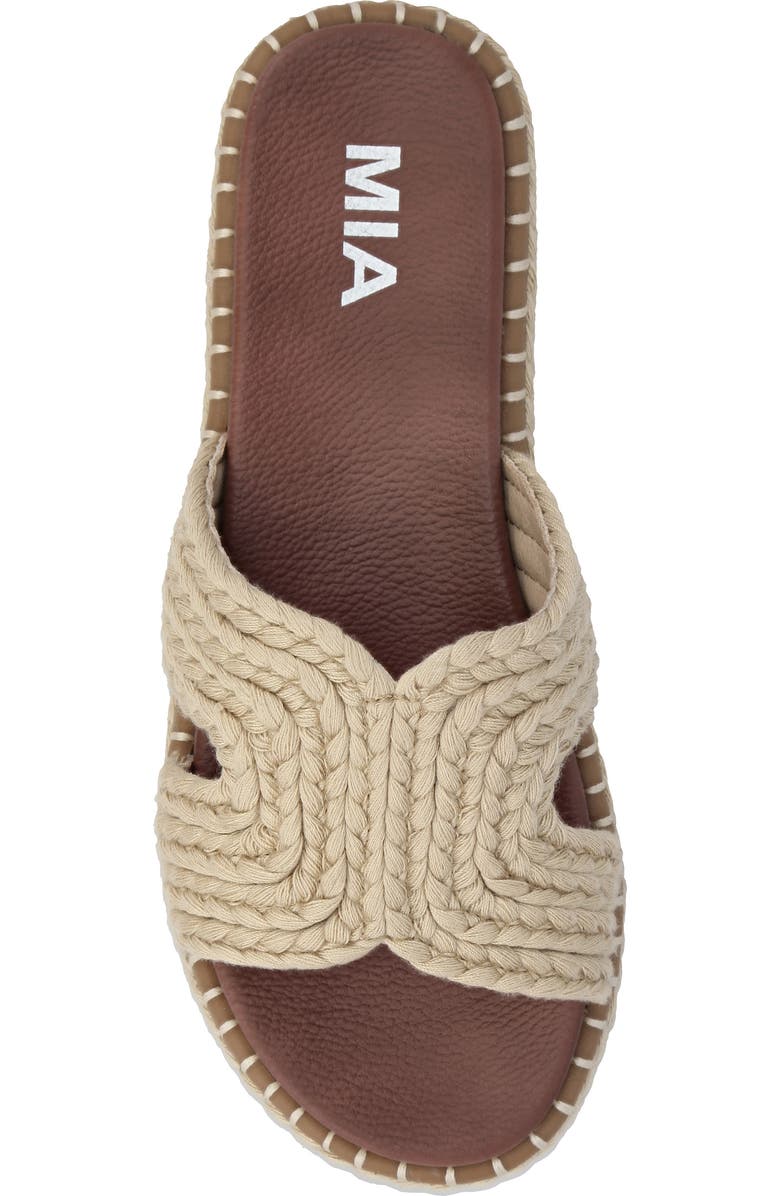 MIA Sirah Platform Slide Sandal, Alternate, color, Natural
