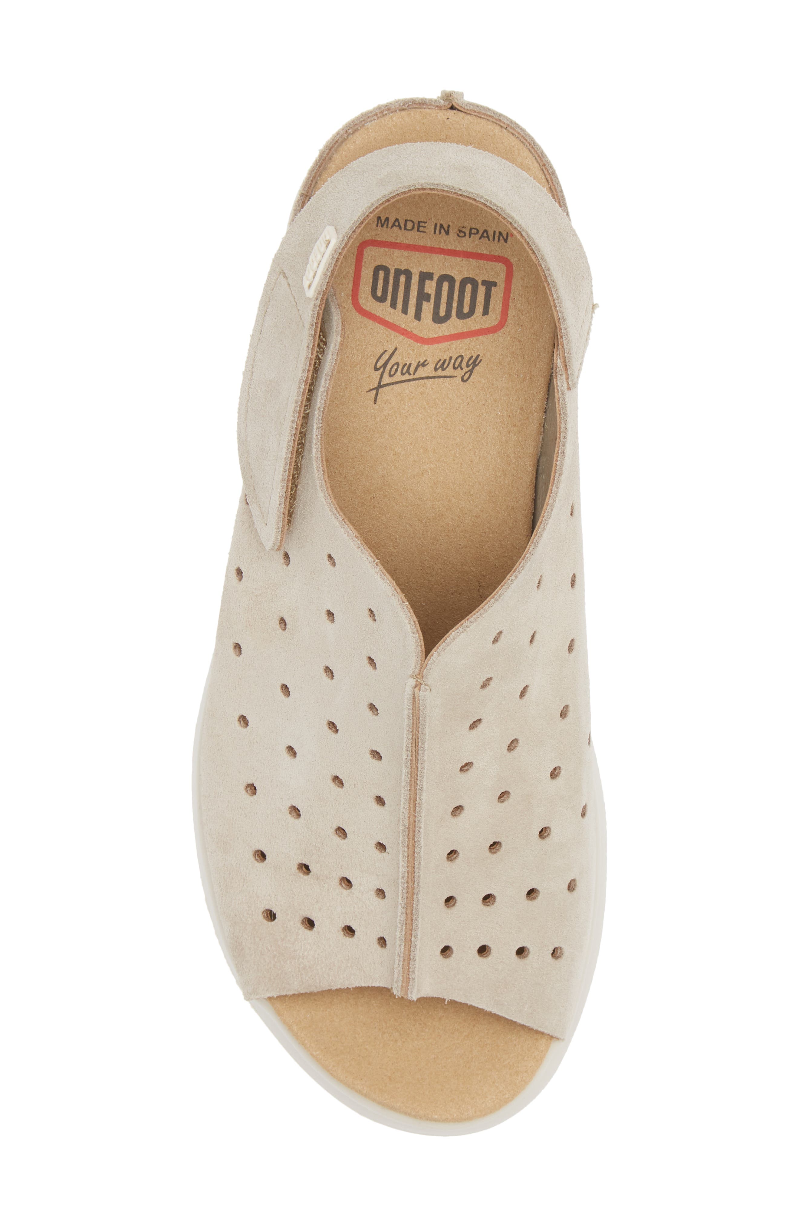 On Foot Wedge Slingback Sandal (Women, Alternate, color, 