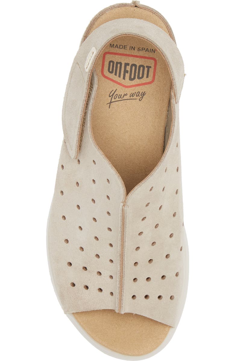 On Foot Wedge Slingback Sandal (Women, Alternate, color,