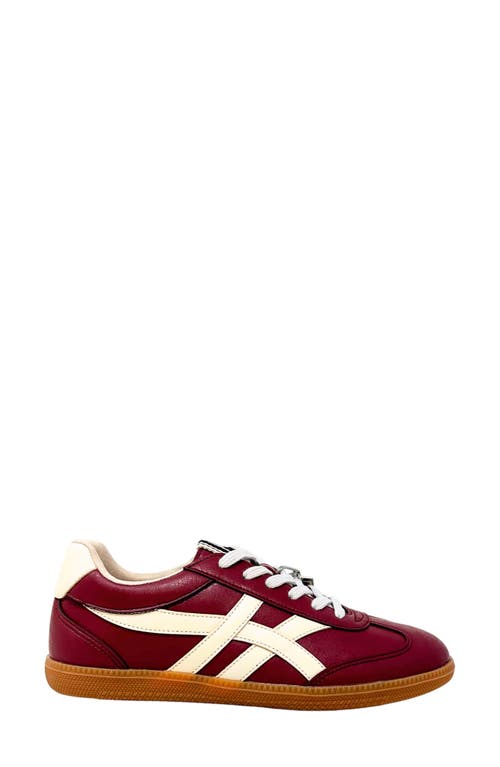 Shushop Sasha Sneaker In Burgundy