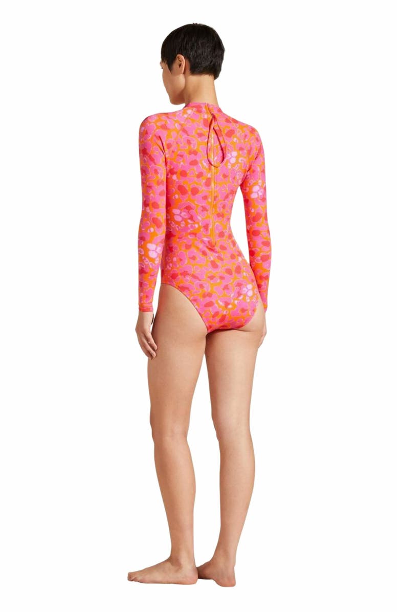 Vilebrequin Women's New Leopard One-Piece Rashguard, Alternate, color, Abricot