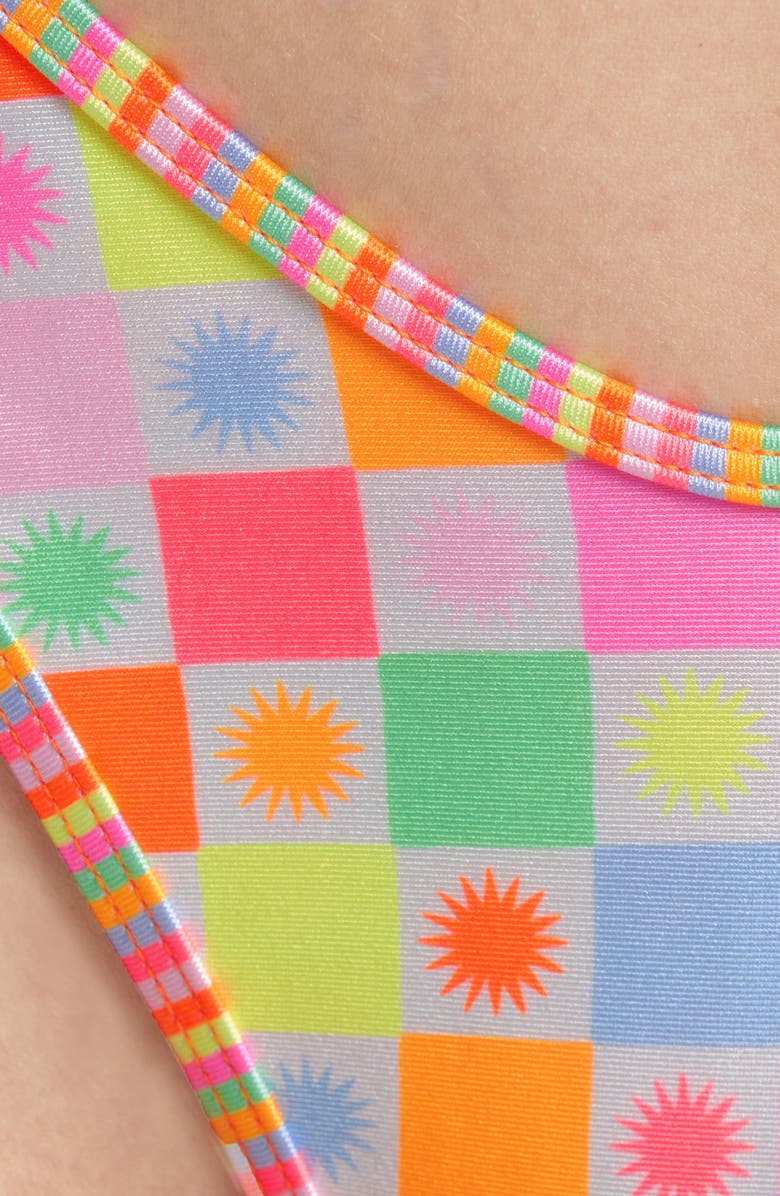 Kulani Kinis High Cut Thong Bikini Bottoms, Alternate, color, Sunshine Sorbet