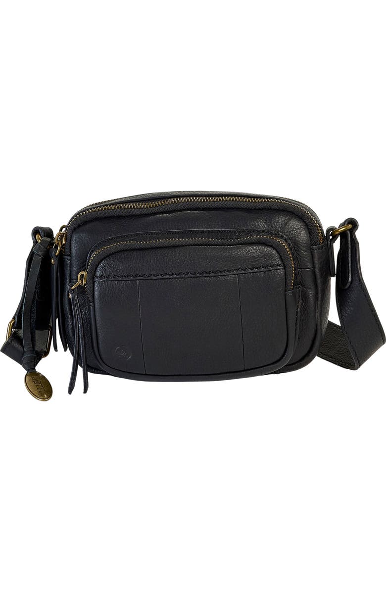 Børn Leather Camera Crossbody Bag, Main, color,
