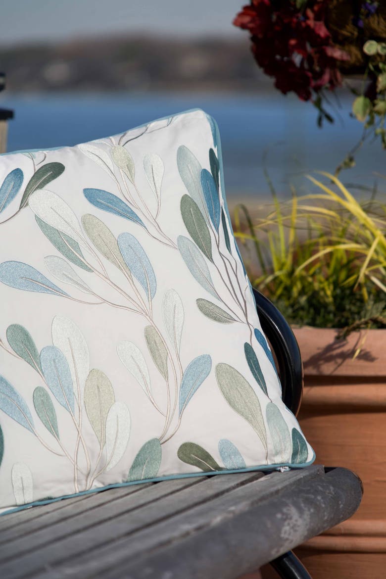 Sea Vine Indoor/Outdoor Accent Throw Pillow 20" x 20", Alternate, color, Blue