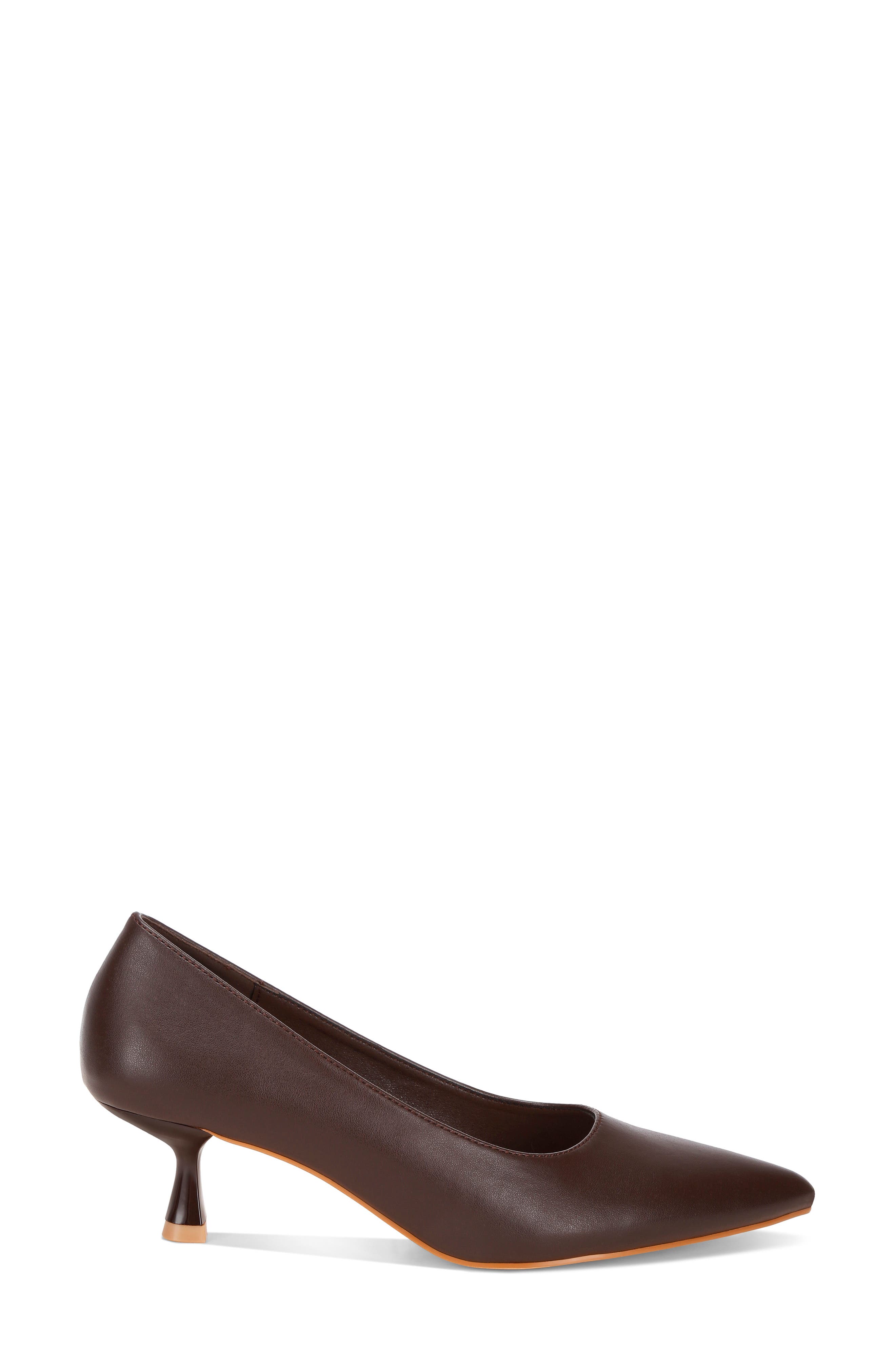Blara Pointed Toe Pump, Alternate, color, BROWN