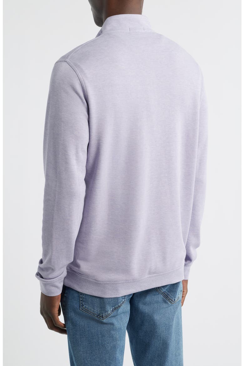 Comfort Interlock Quarter Zip Pullover, Alternate, color, LIGHT VIOLET