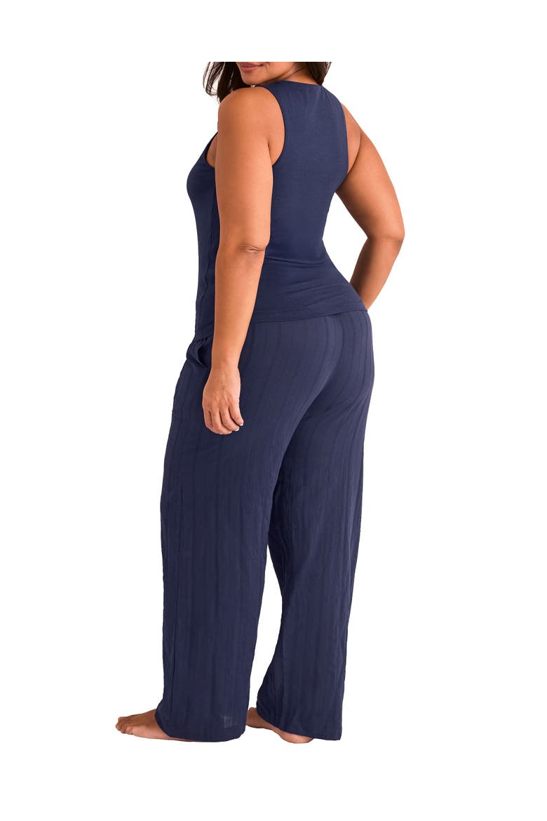 Kirsten Pajama Set, Alternate, color, Dark blue