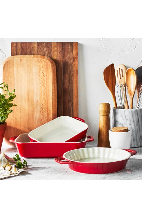 Staub Ceramic 9-inch Pie Dish In Red