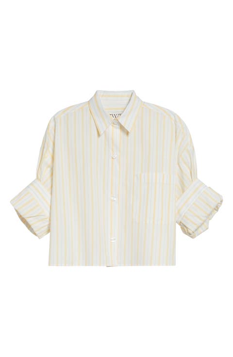 Next Ex Stripe Button Front Shirt