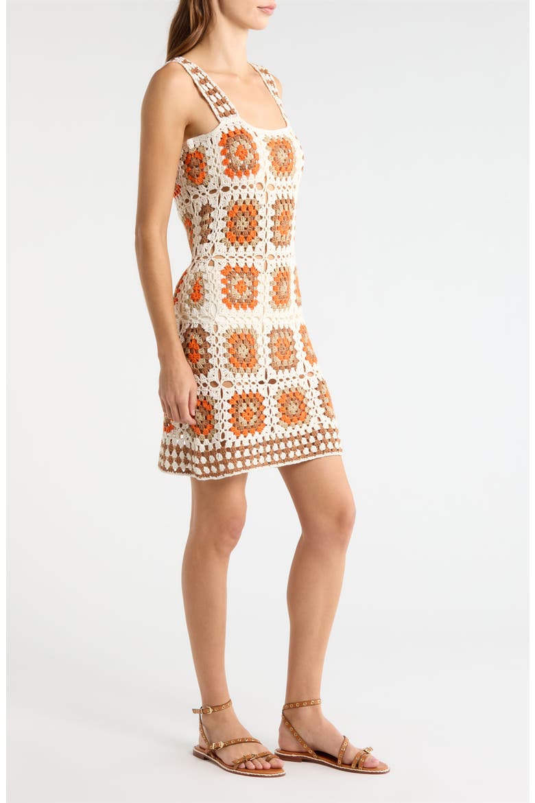 Crochet Cover-Up Dress, Alternate, color, WHITE CLAY COM