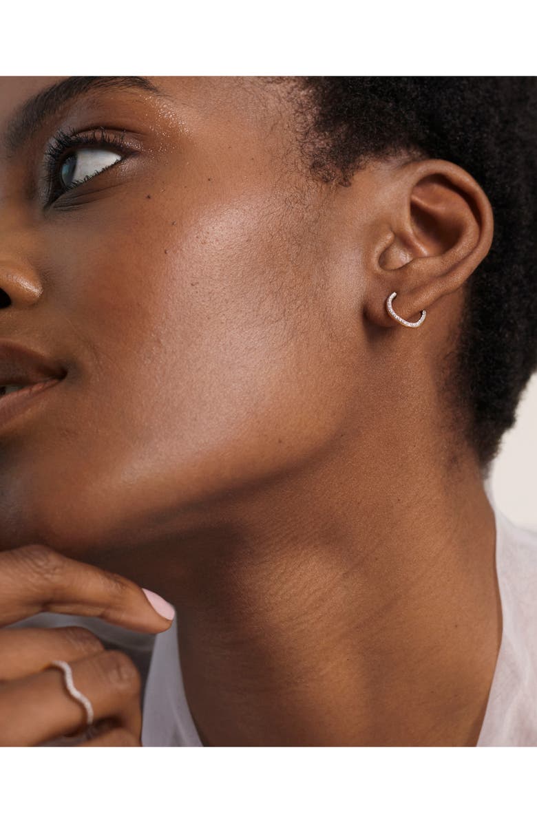 Monica Vinader Riva Pavé Diamond Wrap Stud Earrings, Alternate, color, 18Ct Gold Vermeil On Sterling