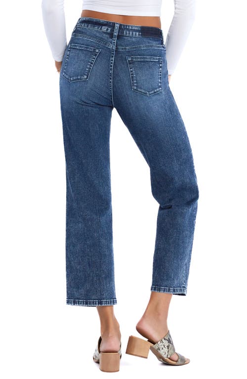 Hint Of Blu Ankle Straight Leg Jeans In Catch A Wave Blue