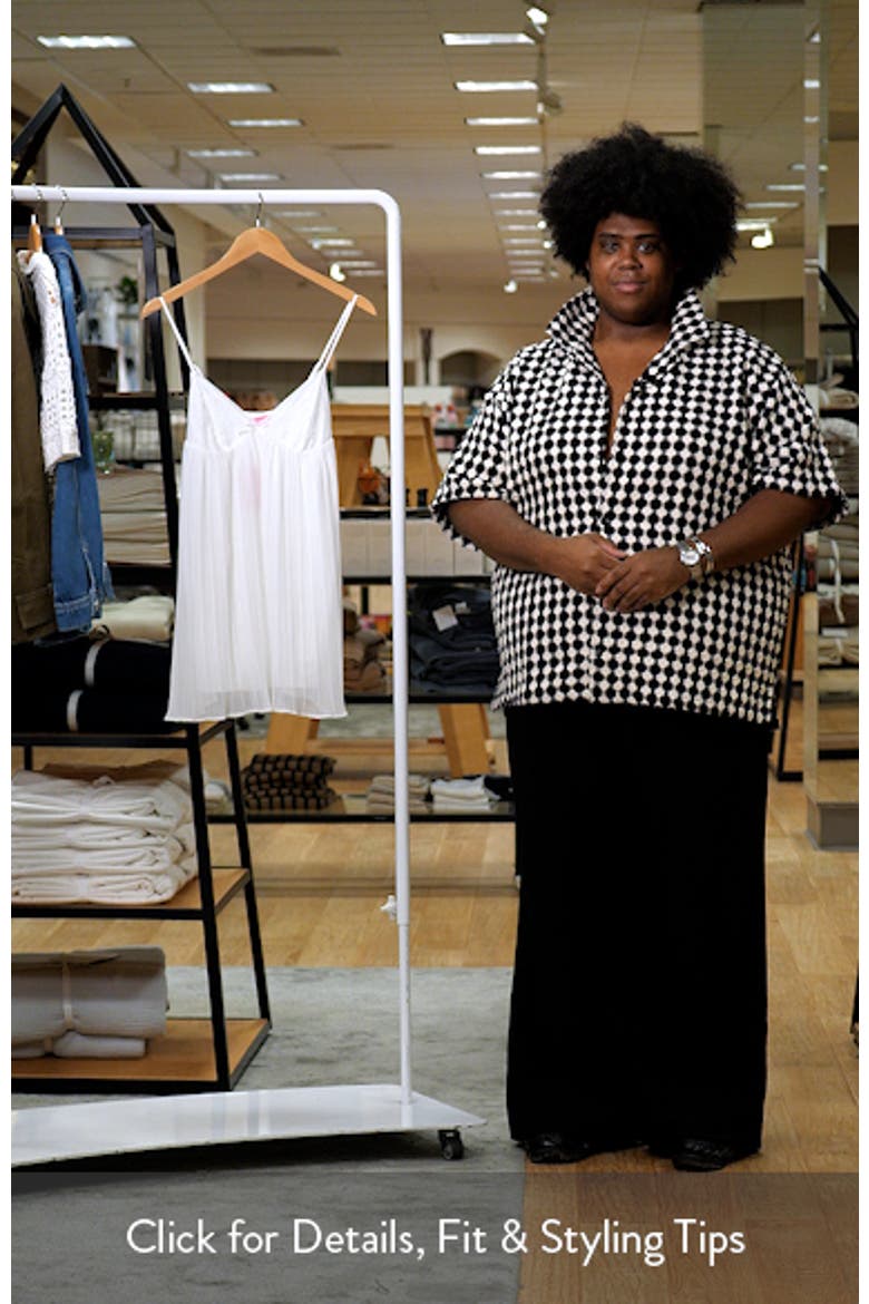 Lacey Pleated Sleeveless Minidress video