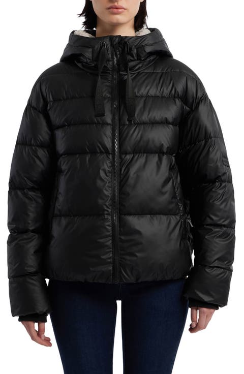 Faux Fur Lined Marshmallow Puffer Jacket