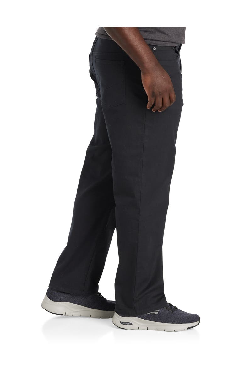 True Nation by DXL Big & Tall Black Loose-Fit Stretch Jeans, Alternate, color, Black