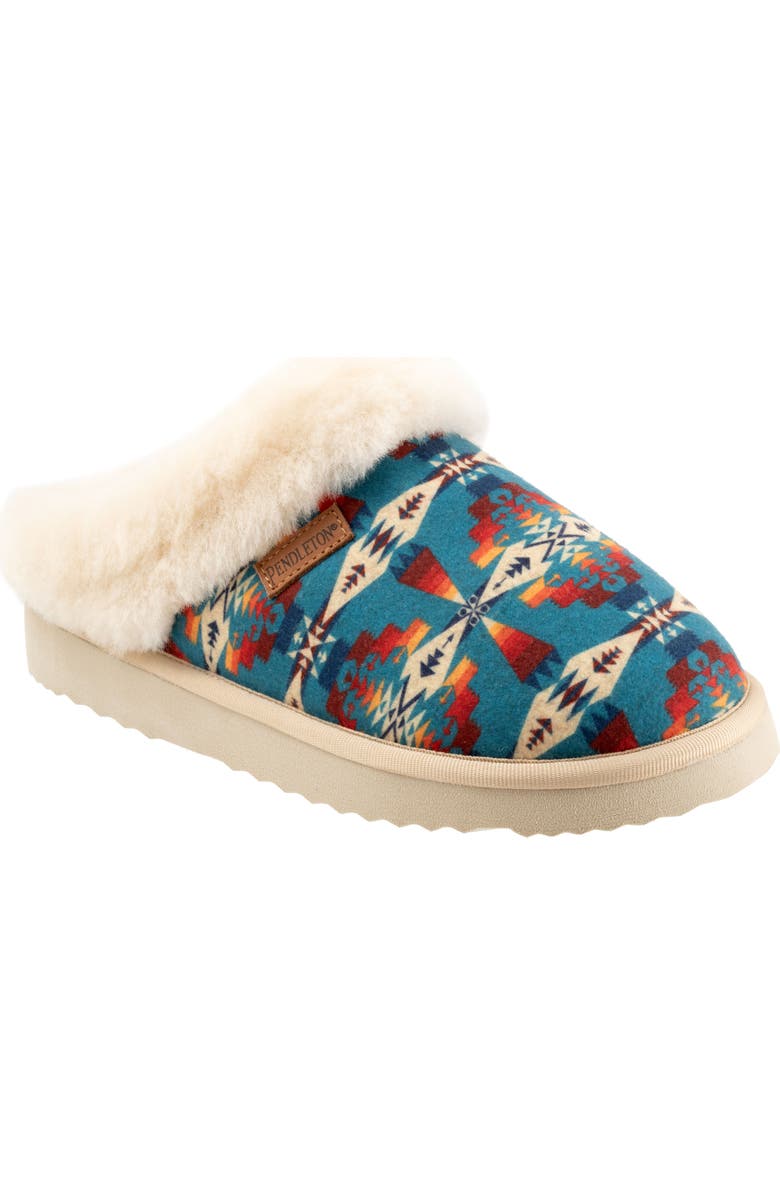 Pendleton Tucson Genuine Shearling Lined Scuff Slipper, Main, color,
