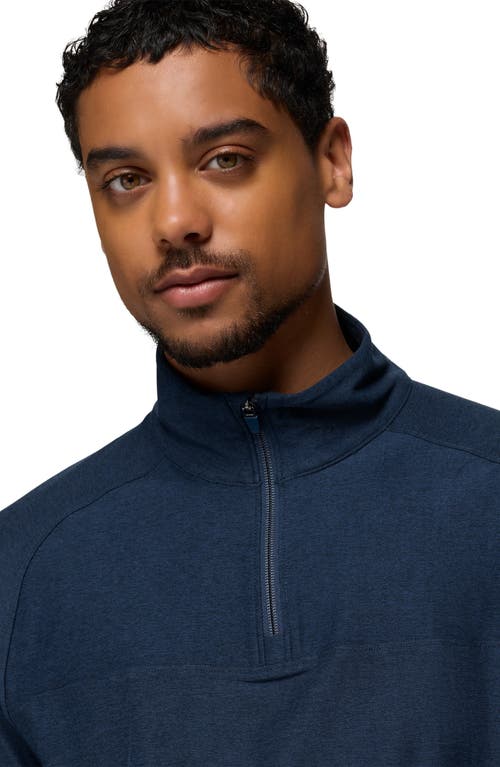 Prana Altitude Tracker Performance Quarter Zip In Blue