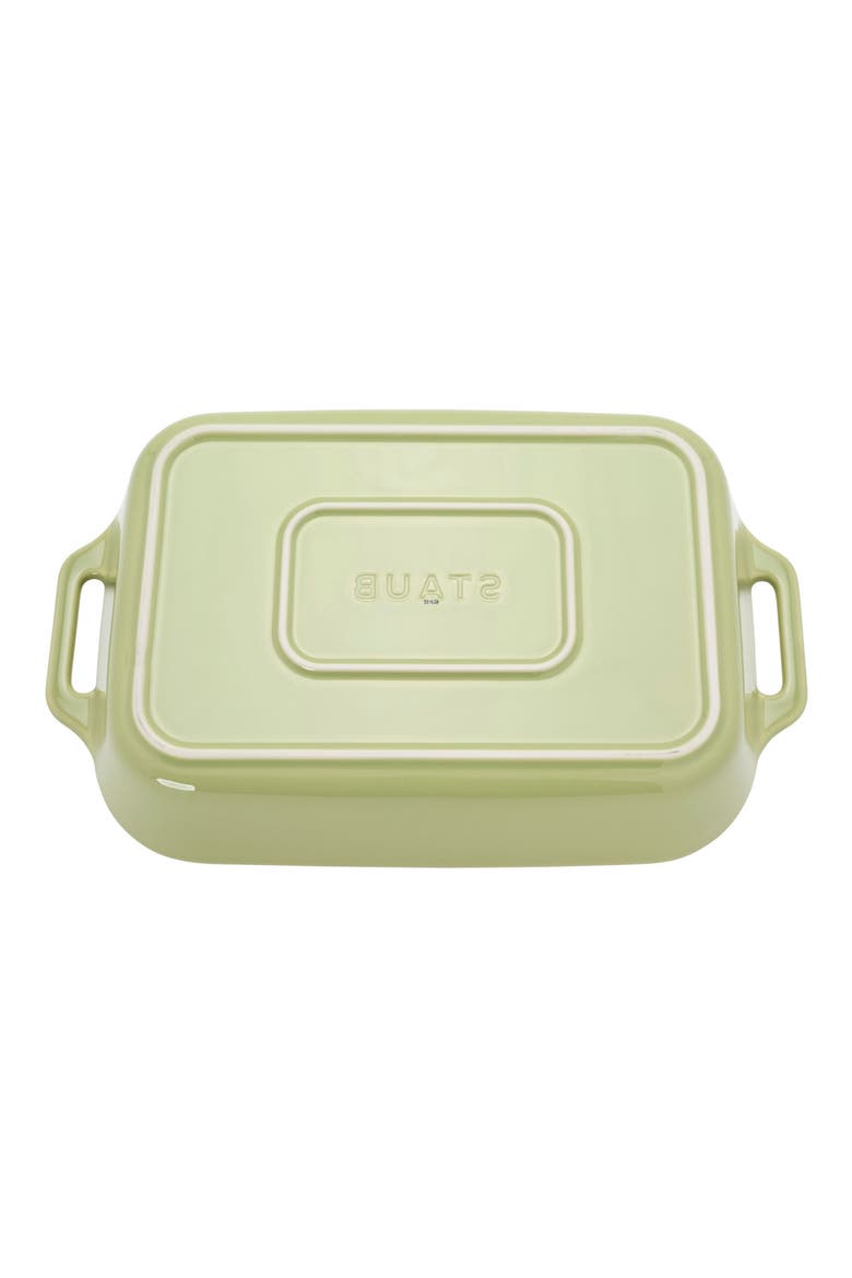 3-Piece Ceramic Mixed Baking Dishes, Alternate, color, GREEN