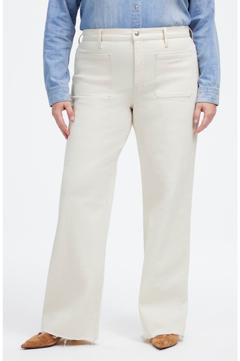 The Emmett Patch Pocket Wide Leg Jeans, Alternate, color, VINTAGE CANVAS