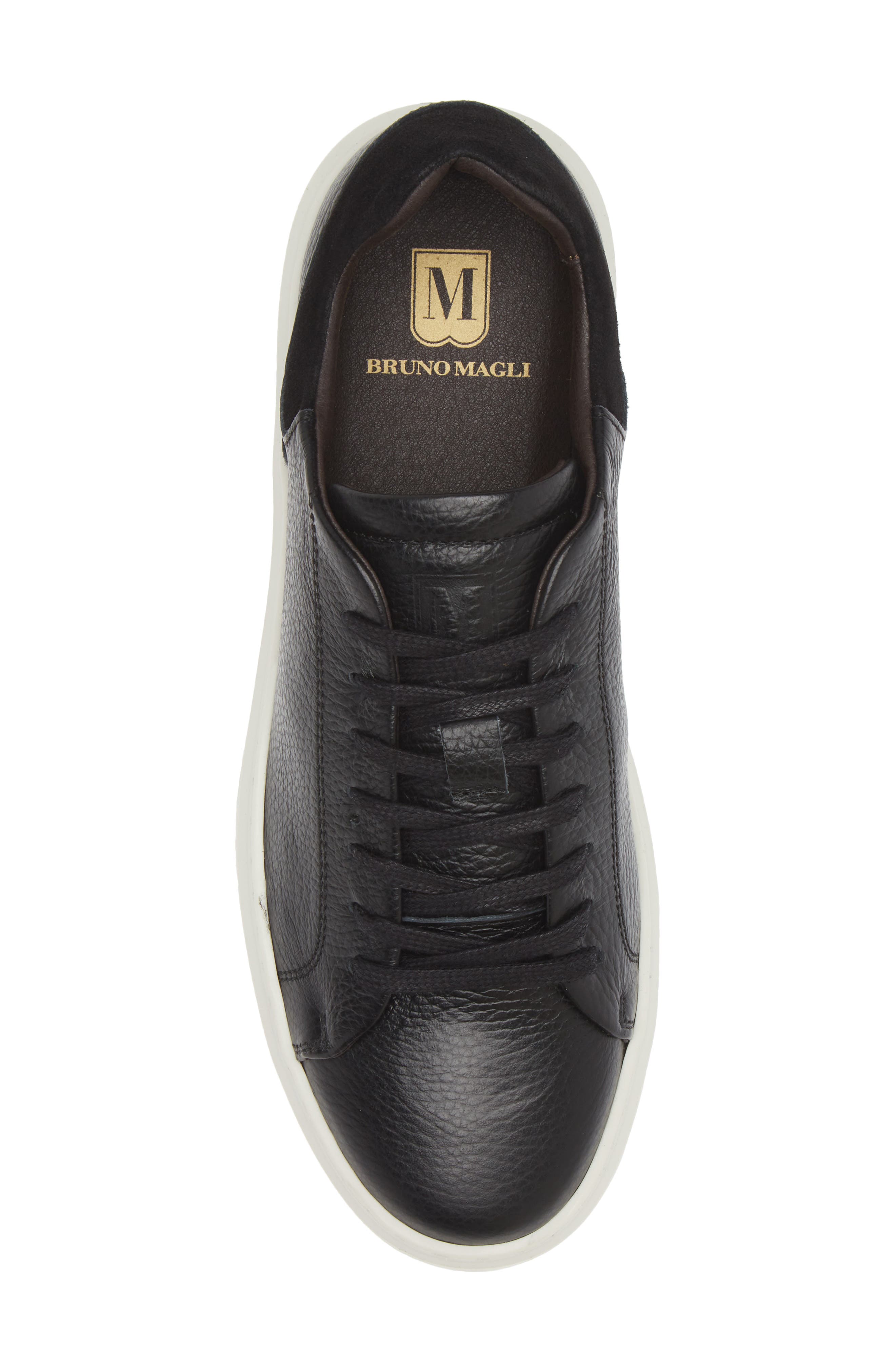 Bruno Magli Sierra Low Top Sneaker, Alternate, color, Black Tumbled