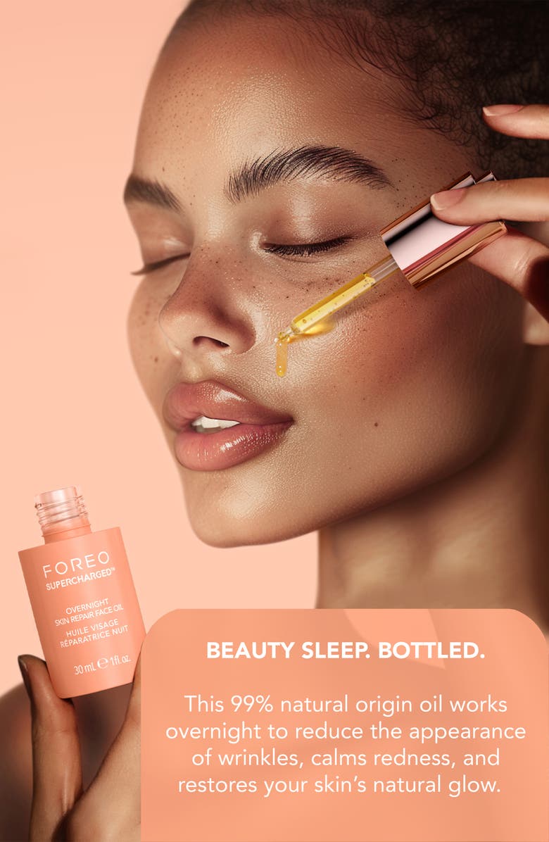 FOREO SUPERCHARGED Overnight Skin Repair Face Oil 30 mL, Alternate, color, N/A