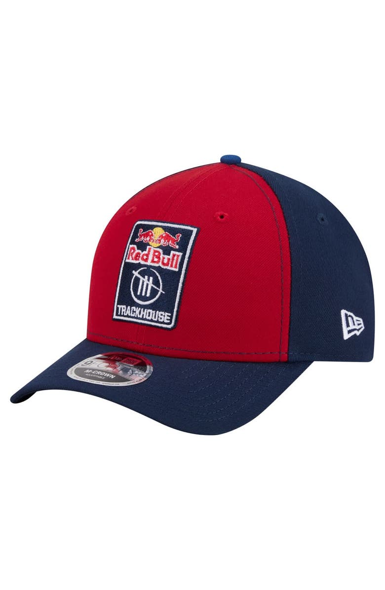 New Era Men's New Era Red/Navy Shane van Gisbergen Trackhouse Driver Number Side Patch 9FORTY M-Crown Adjustable Hat, Alternate, color, Red