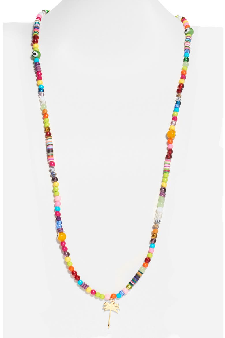 Beaded Pendant Necklace, Alternate, color, MULTICOLOR