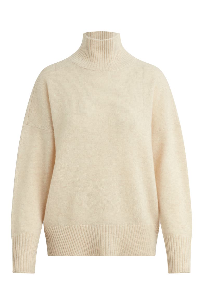 The Maddie Turtleneck Cashmere Sweater, Alternate, color, OATMEAL