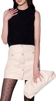 Walter Baker Joy Sleeveless Sparkle Knit Top