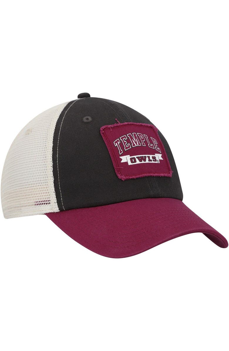 COLOSSEUM Men's Colosseum Charcoal Temple Owls Objection Snapback Hat, Alternate, color, Charcoal