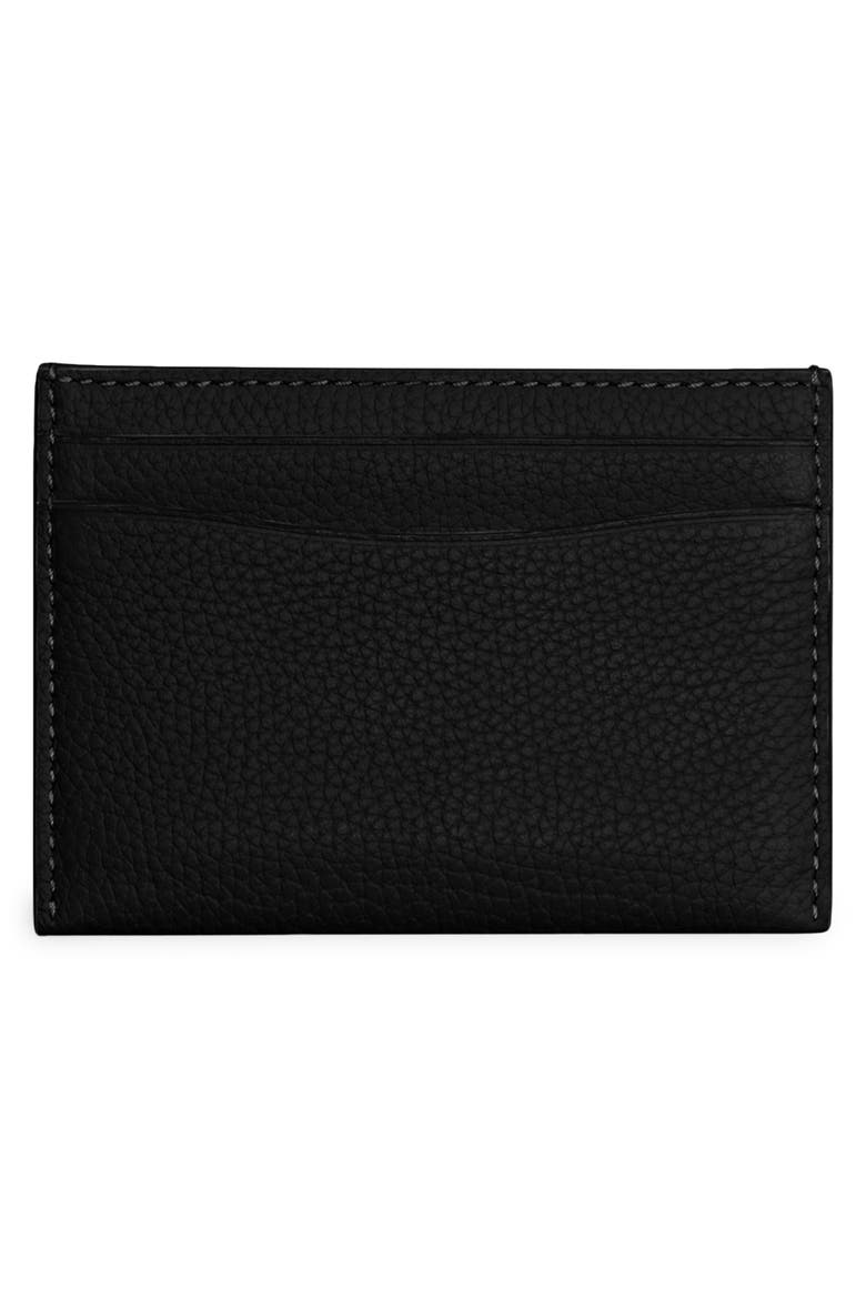 Essential Pebble Leather Card Case, Alternate, color, B4/BLACK