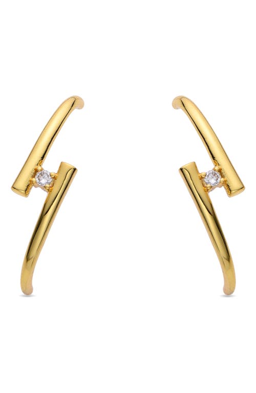 Eye Candy Los Angeles Sara Cz Double Bar Earrings