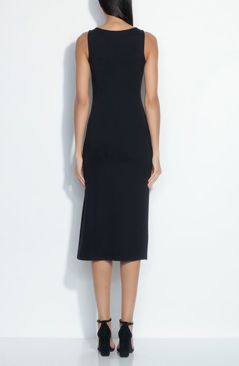 Susana Monaco Sleeveless Slit Midi Sheath Dress, Alternate, color,