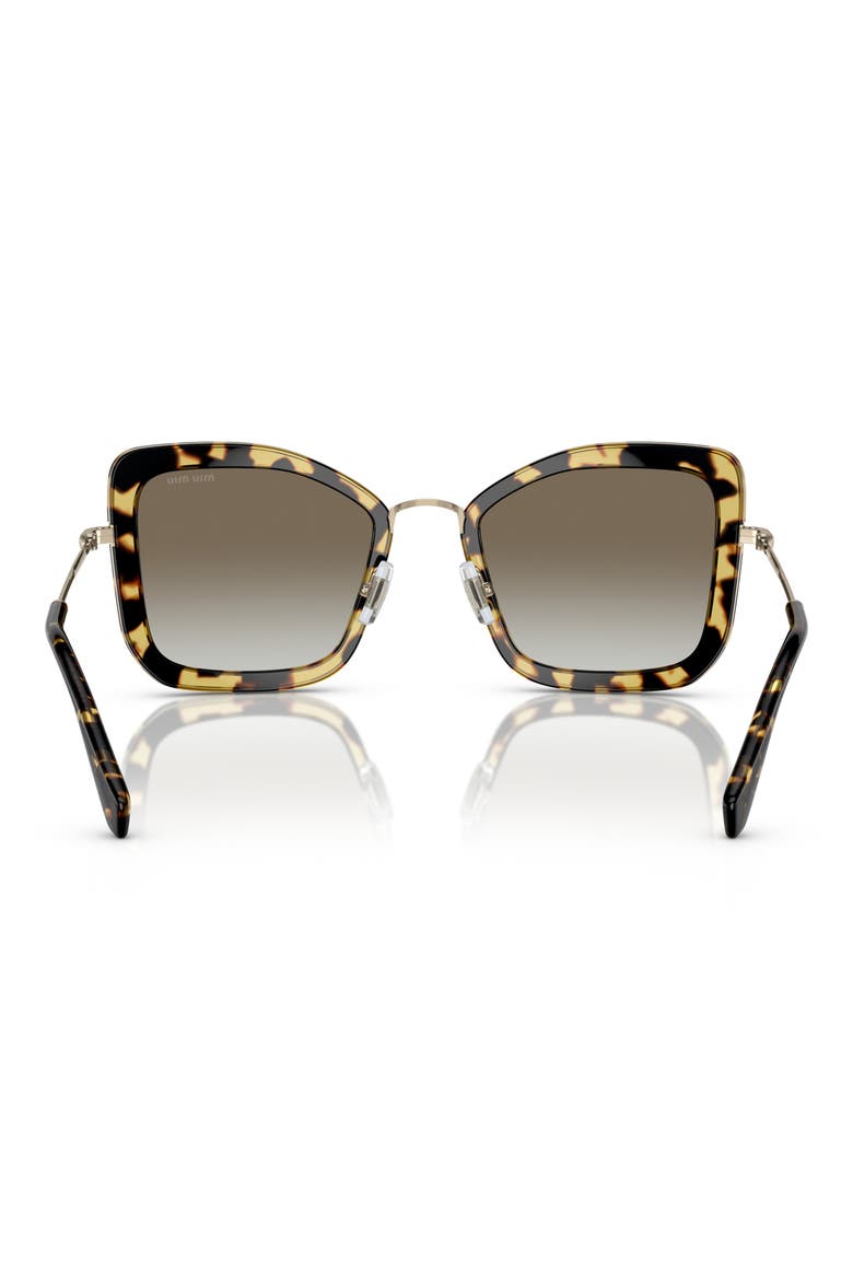 60mm Cat Eye Sunglasses, Alternate, color, GREY GRN