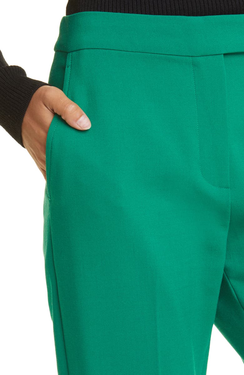 Max Mara Fuoco Stretch Virgin Wool Ankle Pants, Alternate, color,