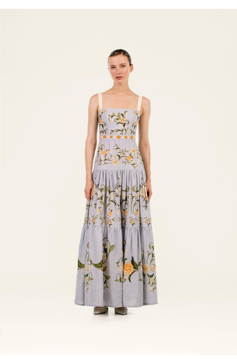 Agua by Agua Bendita Lima Valle Maxi Dress, Alternate, color, Multicolor