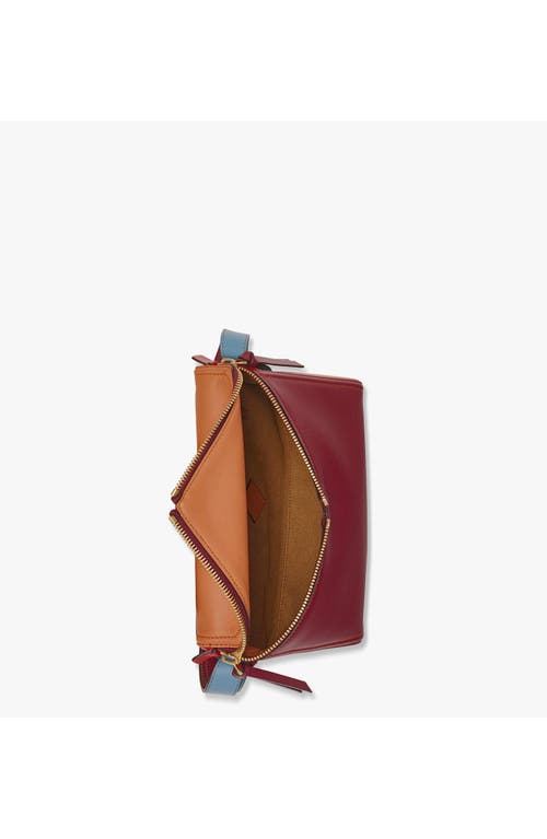 Mcm 3d Diamond Colorblock Leather Shoulder Bag In Multi