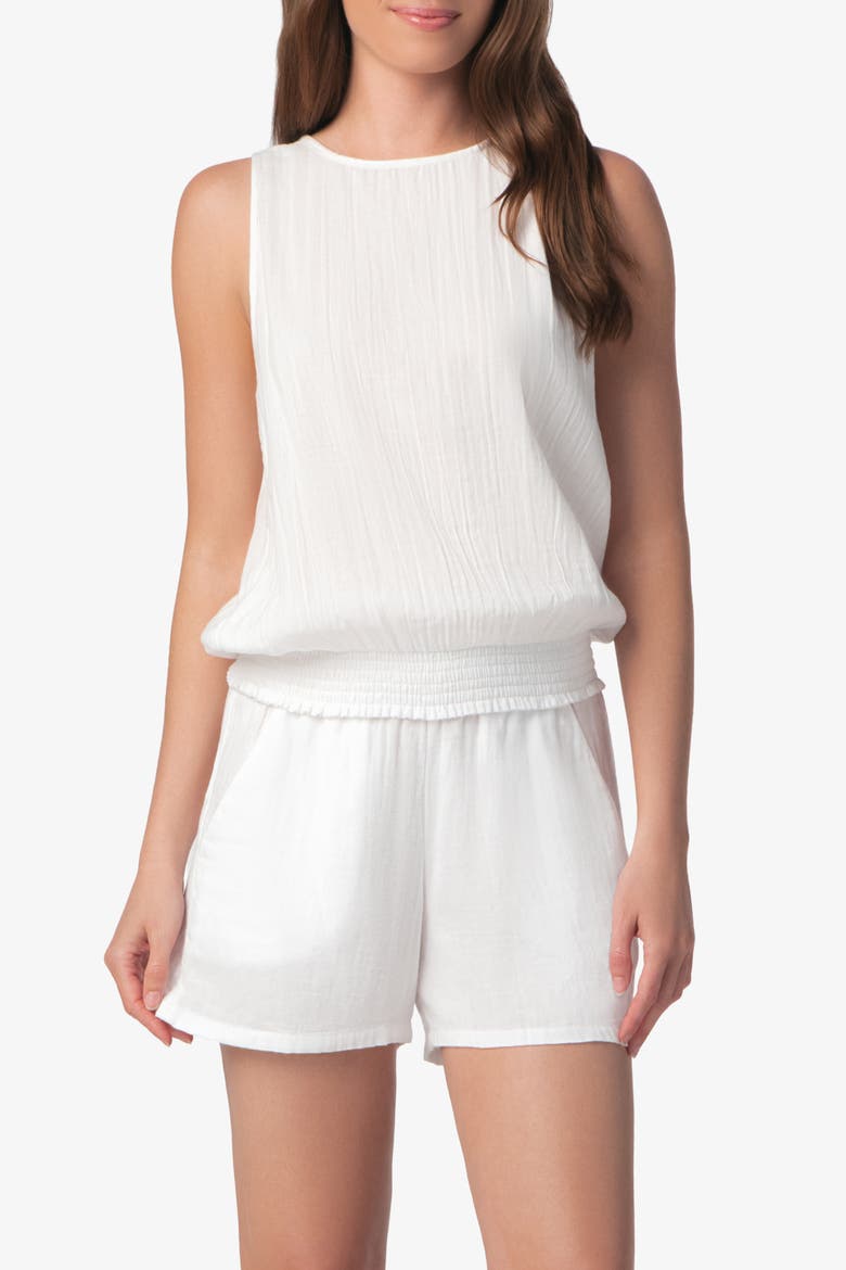 Island Sleeveless Top, Main, color, White