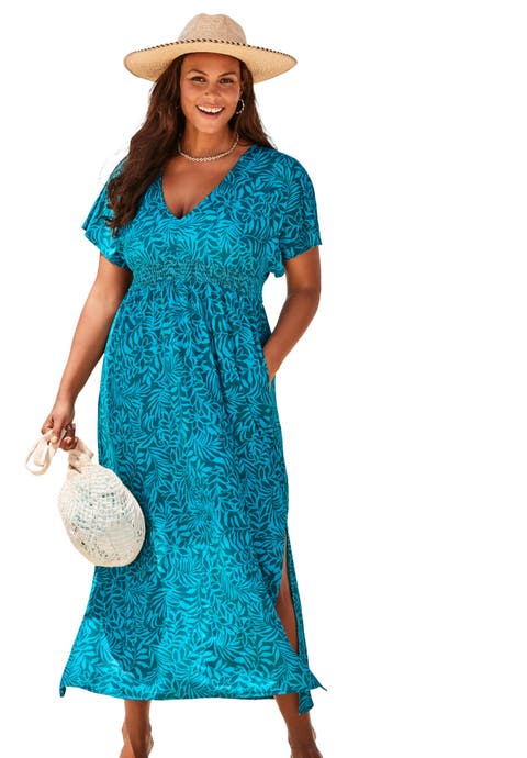 Pack & Go Wrinkle-Resistant Maxi Cover Up Dress