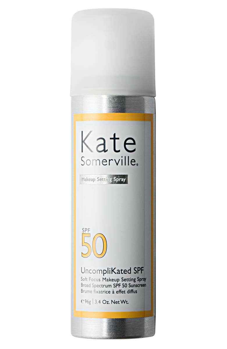 Kate Somerville<sup>®</sup> UncompliKated SPF Makeup Setting Spray SPF 50, Main, color,