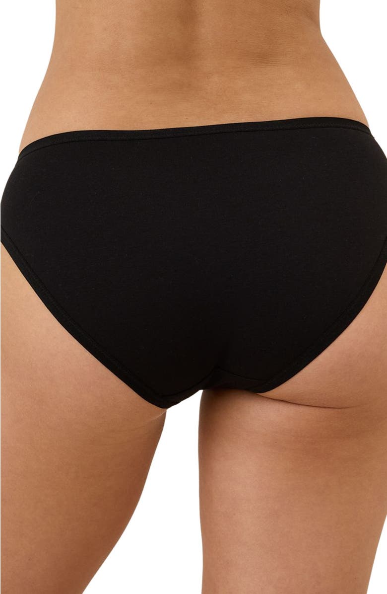 Pact Everyday Classic Fit Bikini 5-Pack, Alternate, color, Black